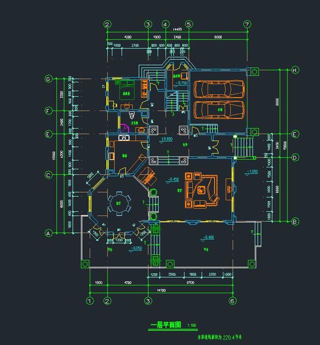 時尚歐式二層農(nóng)村小別墅設計圖 雙車庫帶露臺造型大氣