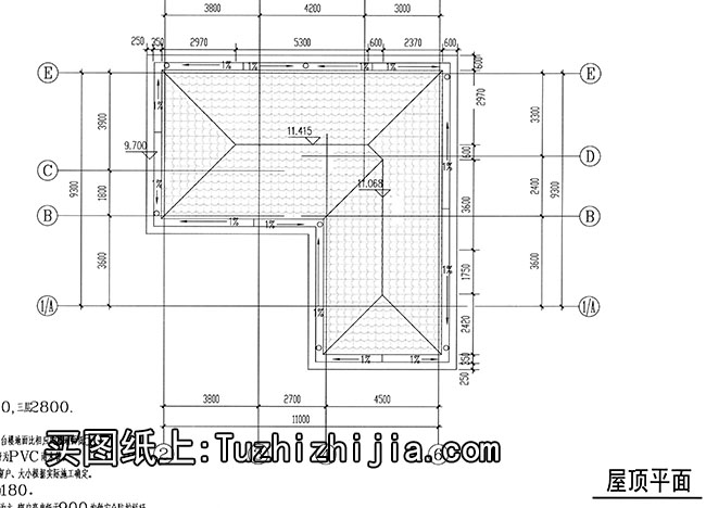 11*11米全套農(nóng)村三層別墅設(shè)計施工圖，簡約雅致！