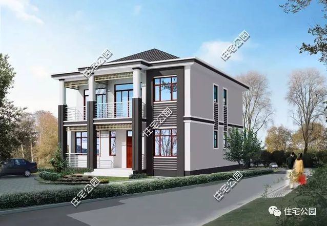 10X13米農(nóng)村二層別墅，實用清爽，23萬建成！