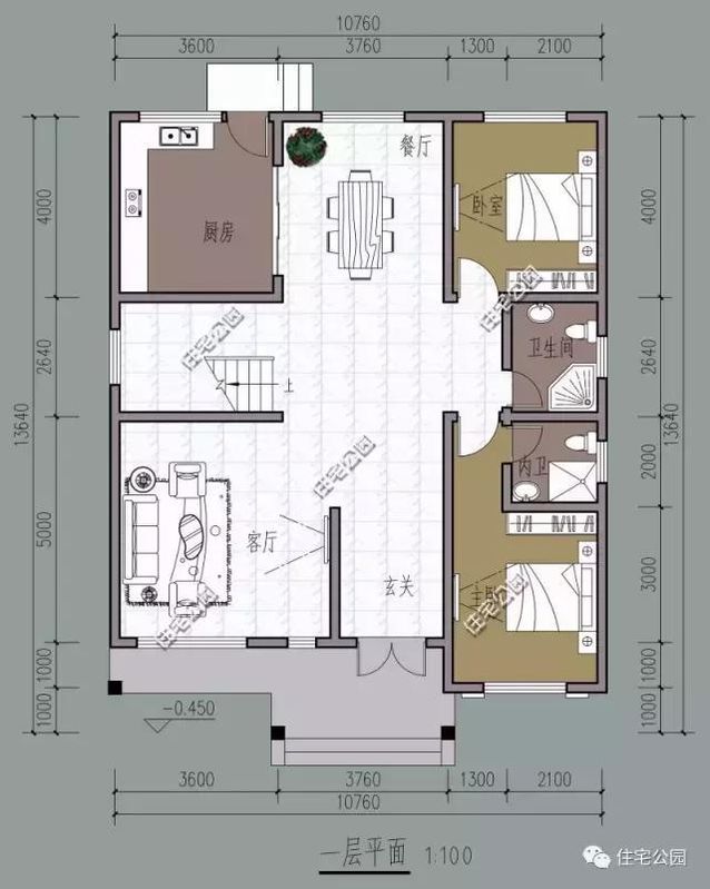 10X13米農(nóng)村二層別墅，實用清爽，23萬建成！
