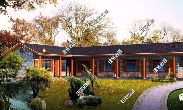 農村一層“L”型小別墅設計，比二三層的小洋樓還漂亮！