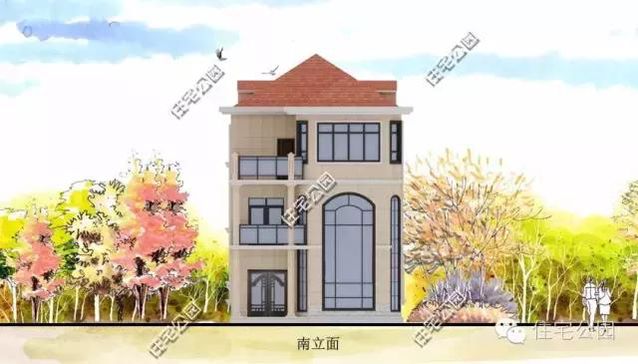 8米的面寬怎樣建獨棟小別墅？還帶有挑空客廳、大露臺