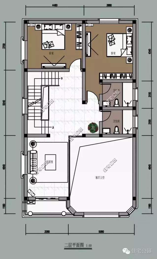8米的面寬怎樣建獨棟小別墅？還帶有挑空客廳、大露臺