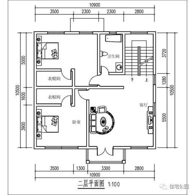 農(nóng)村10X10米3層別墅，實(shí)拍戶型，28萬(wàn)！