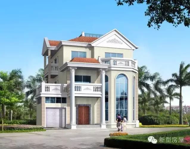 13X14米歐式別墅，挑空客廳加旋轉(zhuǎn)樓梯，僅30萬？