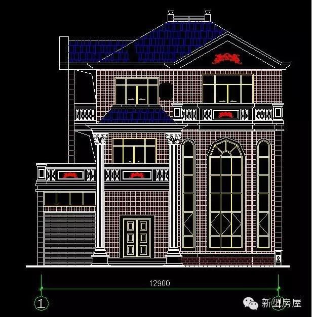 13X14米歐式別墅，挑空客廳加旋轉(zhuǎn)樓梯，僅30萬？