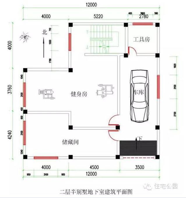 12X12米方正戶型別墅，磚混結(jié)構(gòu)也抗震的房屋