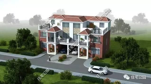 兄弟攜手建雙拼別墅10.5X12.3米，接地氣！