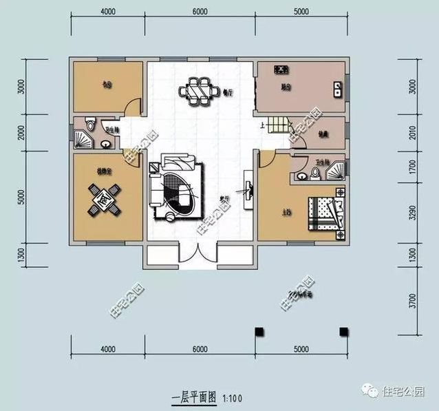 農(nóng)村2層別墅房屋設(shè)計(jì)15X10米，戶型方正、一見傾心！