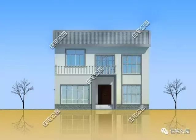 9.9X11.5米中式別墅設(shè)計，田園舒適、有車位有菜園