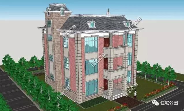 13X13米農(nóng)村復(fù)古風(fēng)格別墅，戶型方正、臥室多