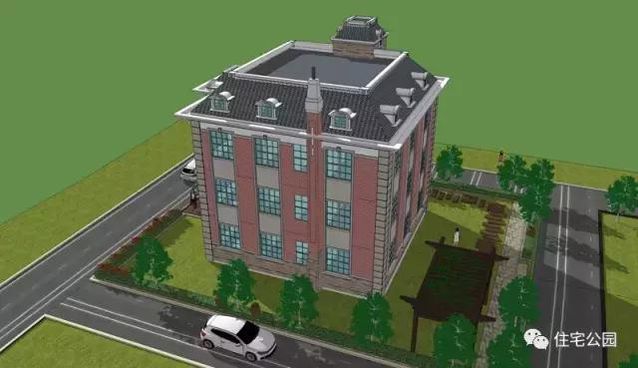 13X13米農(nóng)村復(fù)古風(fēng)格別墅，戶型方正、臥室多