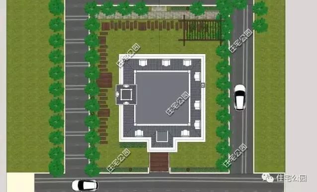 13X13米農(nóng)村復(fù)古風(fēng)格別墅，戶型方正、臥室多