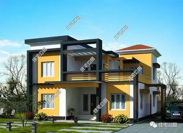 5套現代風格別墅，80、90后喜愛的戶型！含平面