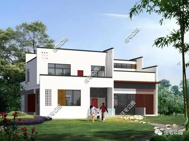 5套現代風格別墅，80、90后喜愛的戶型！含平面