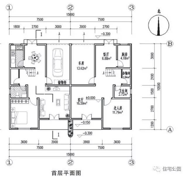 2套實用的雙拼別墅，7米面寬怎樣布局？