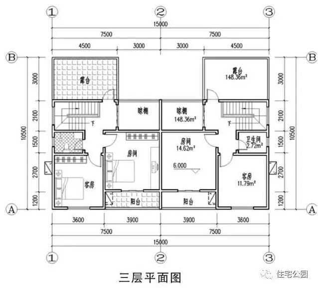 2套實用的雙拼別墅，7米面寬怎樣布局？