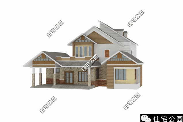 一層半小別墅16X15米，時(shí)尚實(shí)用，24萬建成！