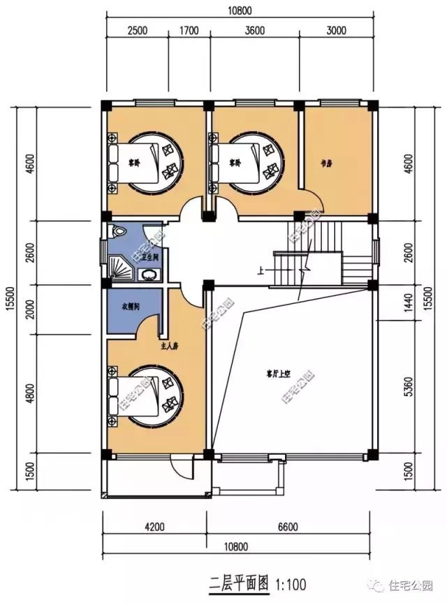 10X15米3層農(nóng)村別墅設(shè)計(jì)，6室2廳，27萬(wàn)造好，含全圖！