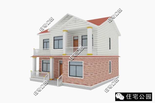 10X10米2層經(jīng)典別墅，戶型方正成本18萬，全圖展示！