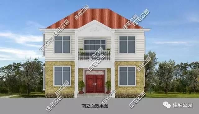 農(nóng)村2層11X10米別墅，經(jīng)典大氣造價(jià)低，全圖！