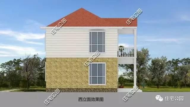 農(nóng)村2層11X10米別墅，經(jīng)典大氣造價(jià)低，全圖！