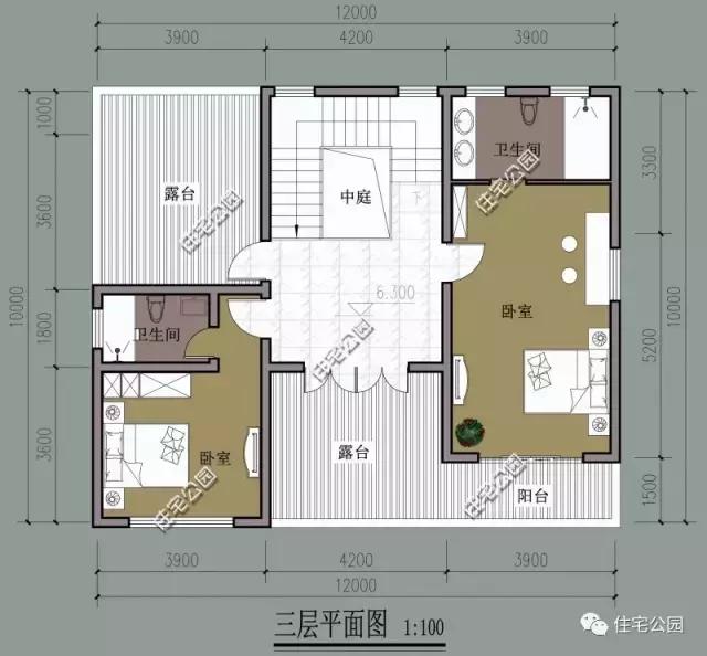 農村風景好，自建3層12X10米觀景別墅，在家就能掙錢！