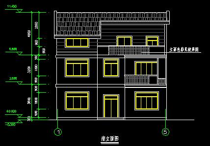 3層別墅CAD圖紙，占地面積120平米，建筑面積301方米
