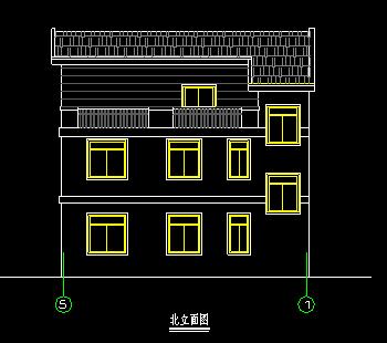 3層別墅CAD圖紙，占地面積120平米，建筑面積301方米