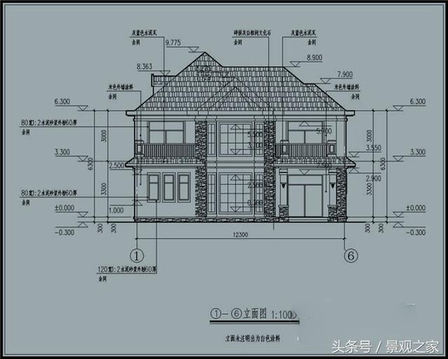 新農(nóng)村兩層別墅設計圖紙及效果圖！