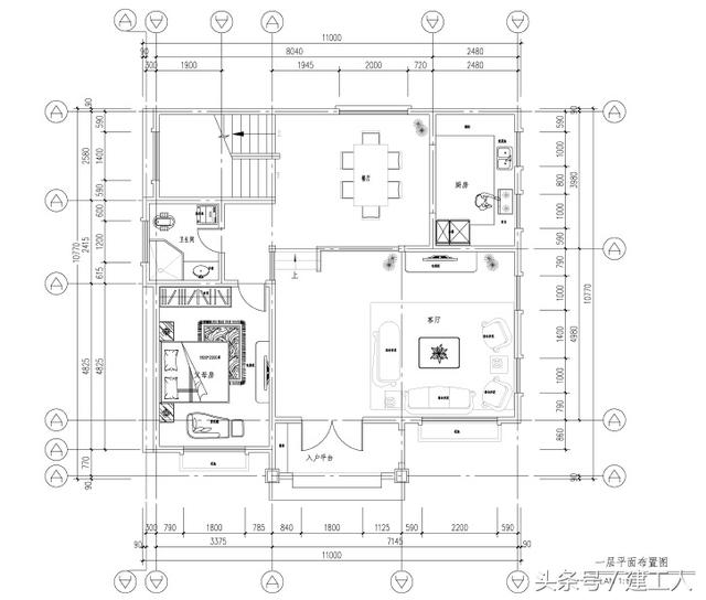 120平方米獨(dú)棟三層豪華農(nóng)村小別墅！