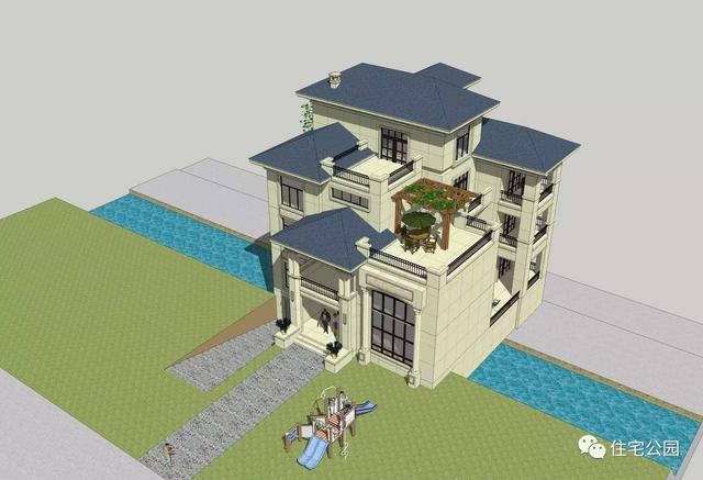 房子80萬，基礎(chǔ)15萬，跨渠建別墅就是這么任性！