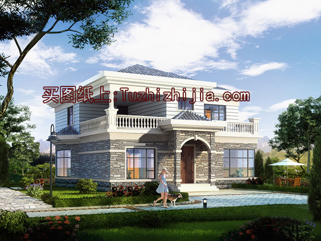 新農(nóng)村二層自建房設(shè)計圖帶外觀圖片，自建戶型大全