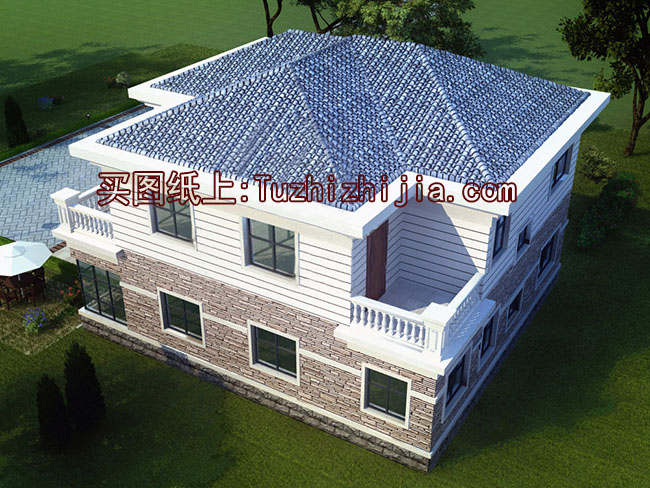 新農(nóng)村二層自建房設(shè)計圖帶外觀圖片，自建戶型大全