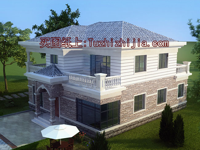 新農(nóng)村二層自建房設(shè)計圖帶外觀圖片，自建戶型大全