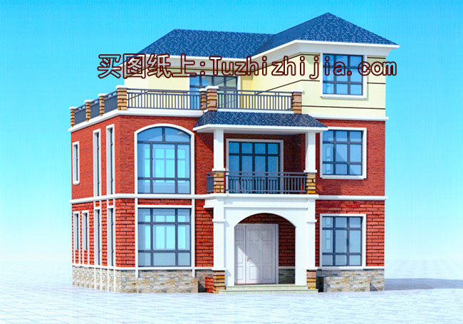 農(nóng)村三層樓房設(shè)計圖，帶外觀圖片，新款戶型