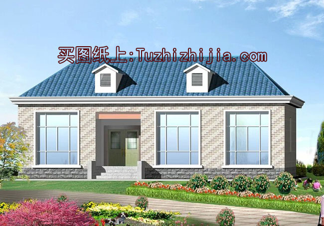 農(nóng)村4間平房設(shè)計(jì)圖，帶外觀效果圖，自建平方推薦