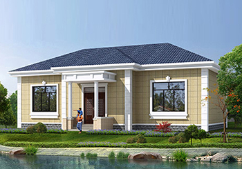 農(nóng)村三間平房設計圖，3間一層小別墅設計方案