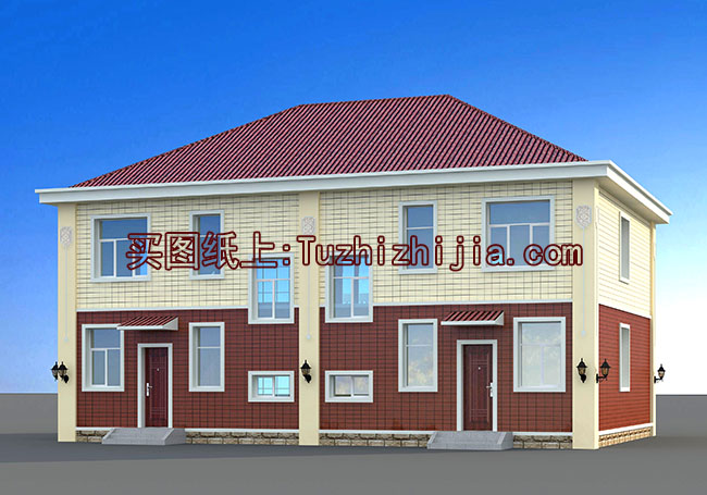 農(nóng)村二層別墅設計圖，帶外觀效果圖，兄弟自建推薦