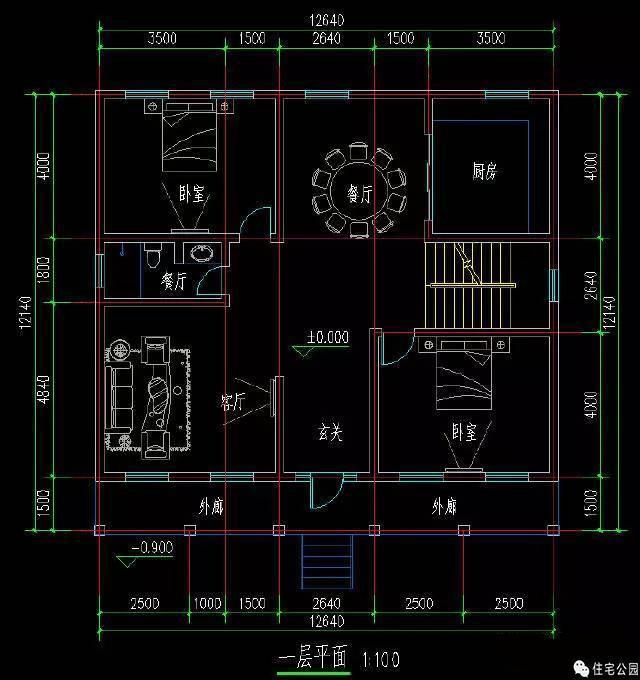 12.6X12米法式風(fēng)格別墅, 享受浪漫生活!