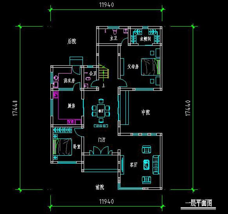 12X18米三層現(xiàn)代農(nóng)村別墅, 帶院子和平層頂, 30萬以內(nèi)