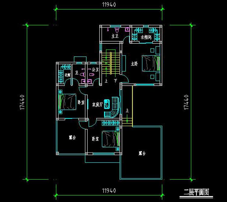 12X18米三層現(xiàn)代農(nóng)村別墅, 帶院子和平層頂, 30萬以內(nèi)