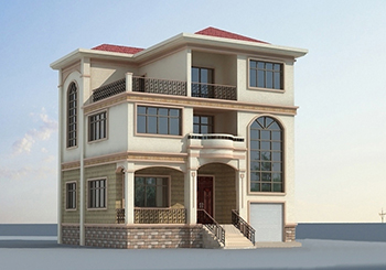 農(nóng)村三層半別墅設計圖及外觀效果圖，三層半樓房設計方案推薦
