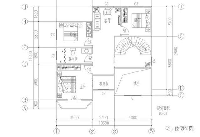 看看這套小別墅，搞定挑空客廳、旋轉樓梯只要25萬！