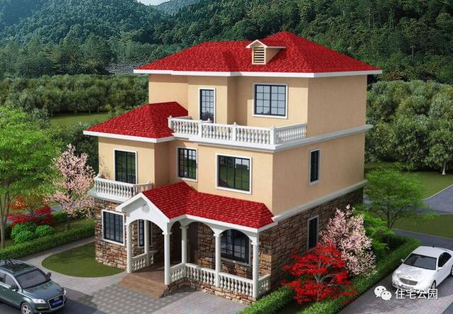 看看這套小別墅，搞定挑空客廳、旋轉樓梯只要25萬！