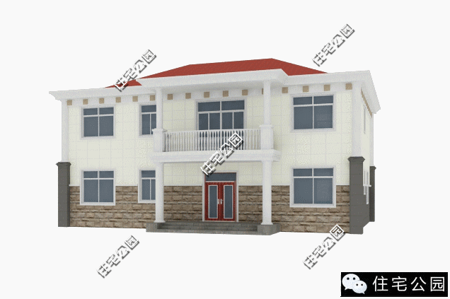 16X12米農(nóng)村別墅，８室２廳，經(jīng)濟(jì)實(shí)用