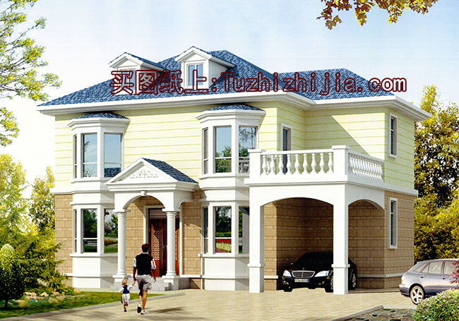 私人別墅房屋cad施工設(shè)計(jì)圖，造型精致、美觀