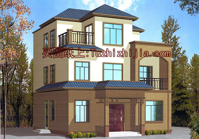 預算20萬的農村三層房屋設計圖方案，帶外觀效果圖