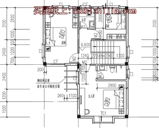 客家風(fēng)格別墅建筑設(shè)計(jì)圖，帶外觀效果圖，帶院子