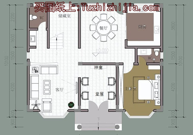 120平現(xiàn)代實(shí)用三層別墅房屋設(shè)計(jì)圖，含外觀效果圖
